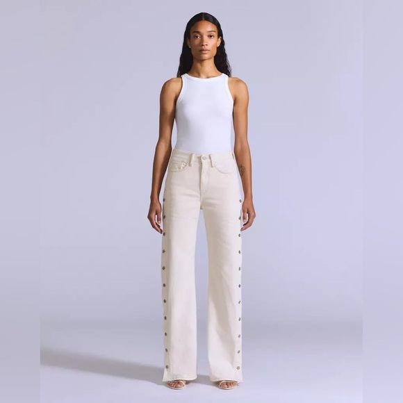 Levi’s Shank Japanese Fabric Pant in Cream Cloud Size 28/30 Blue Tag - Picture 6 of 16